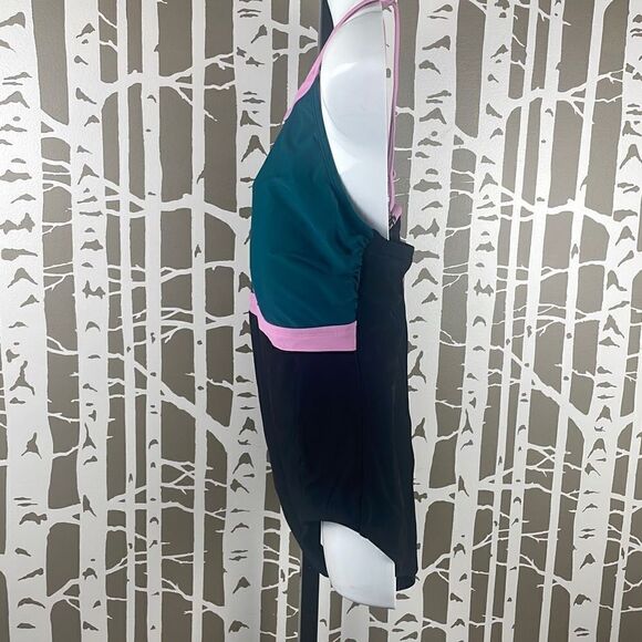 Catalina Color Block High Neck One Piece Swimsuit sz 1X - Picture 3 of 7